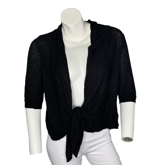 HIP Happening In The Present S open cardigan black - Picture 1 of 6